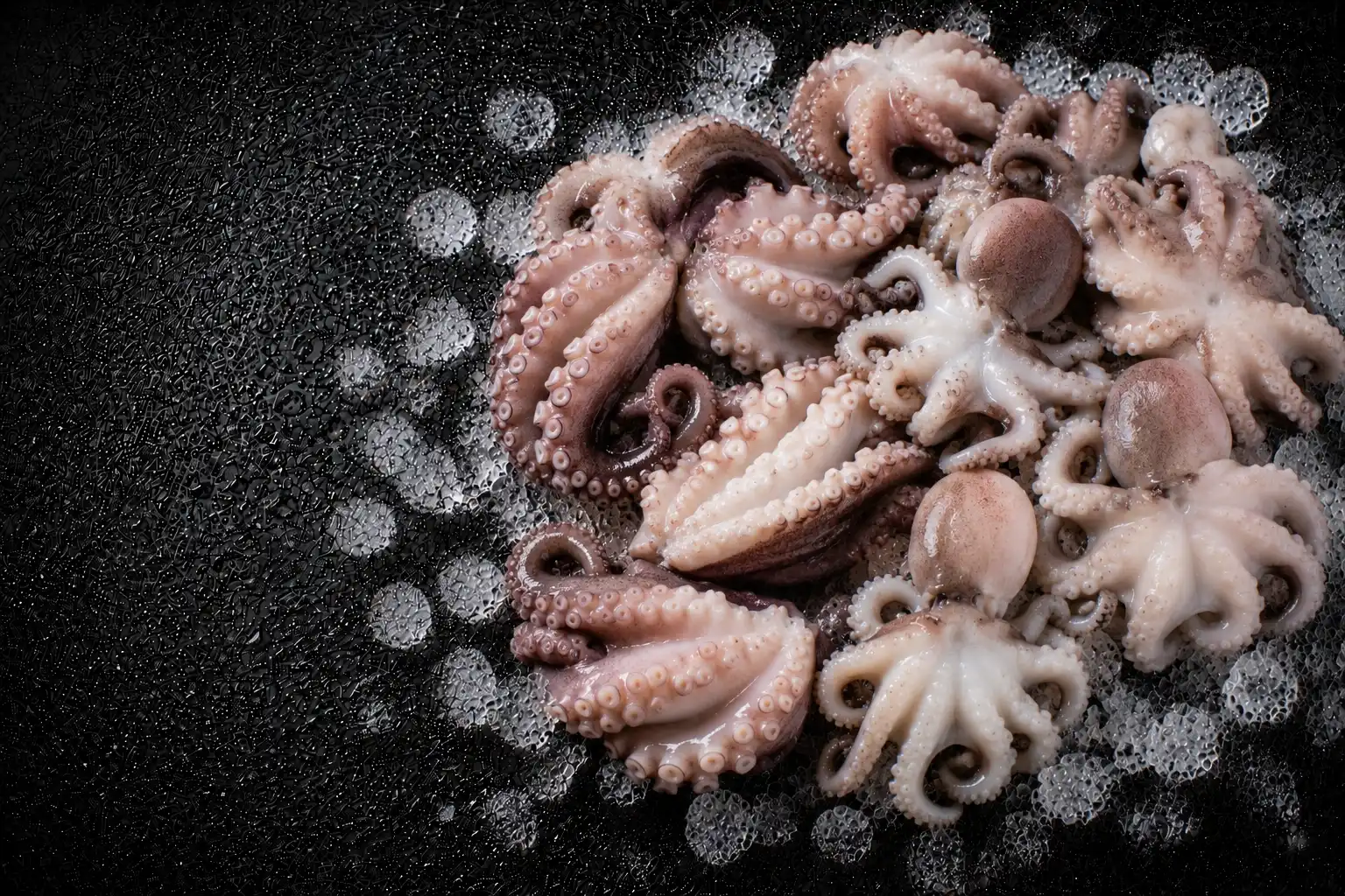 Frozen octopus wholesale supplier Riyadh bulk whole baby octopus cleaned Al Kharj KSA