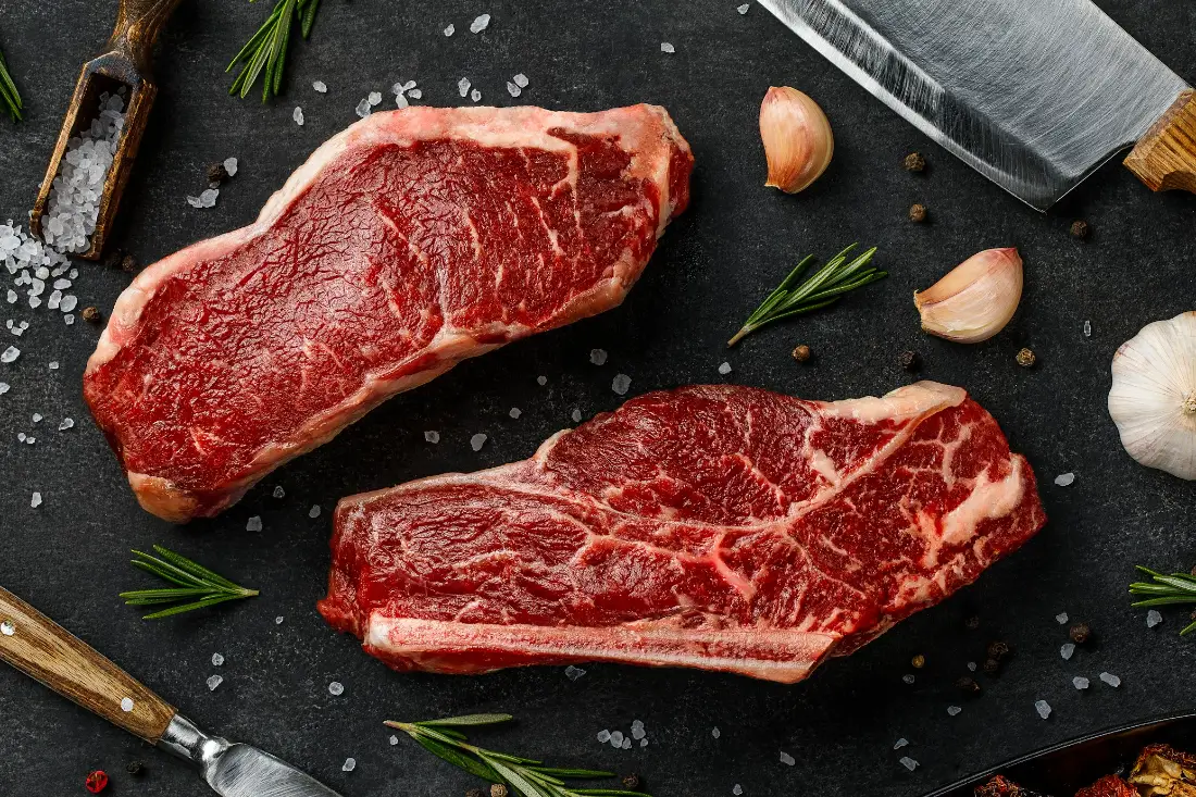 Striploin Steak wholesale supplier Riyadh bulk halal beef meat by carton Al Kharj KSA